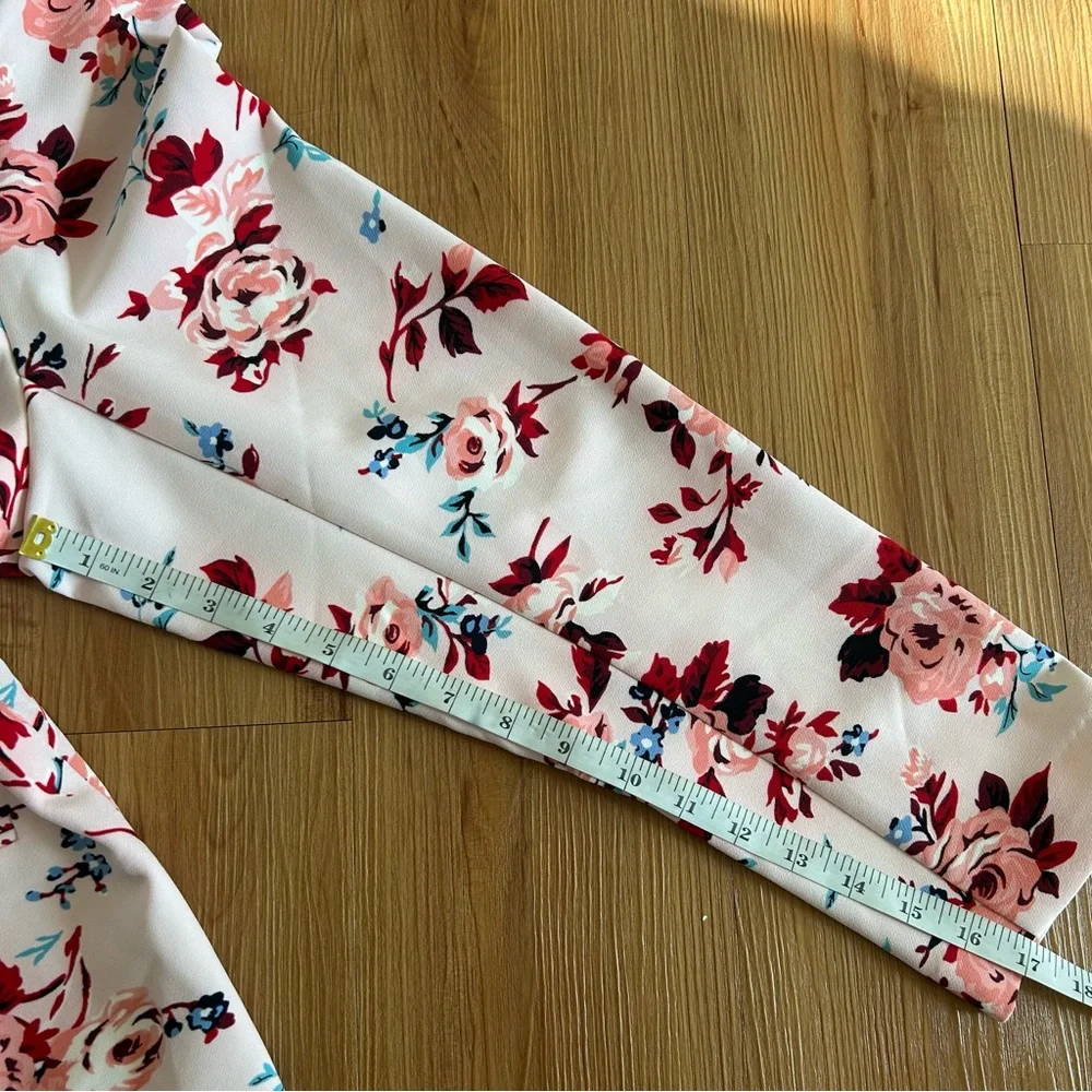 Lane Bryant Pink Floral Open-Front Blazer - Picture 9 of 9